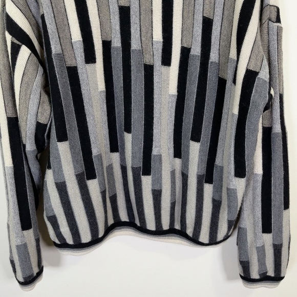 Vintage 90s Textured Coogi Style Cropped Sweater - Picture 15 of 16